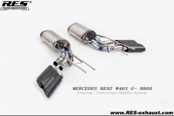 MERCEDES BENZ W463 G- B900 Titanium / Valvetronic Muffler System